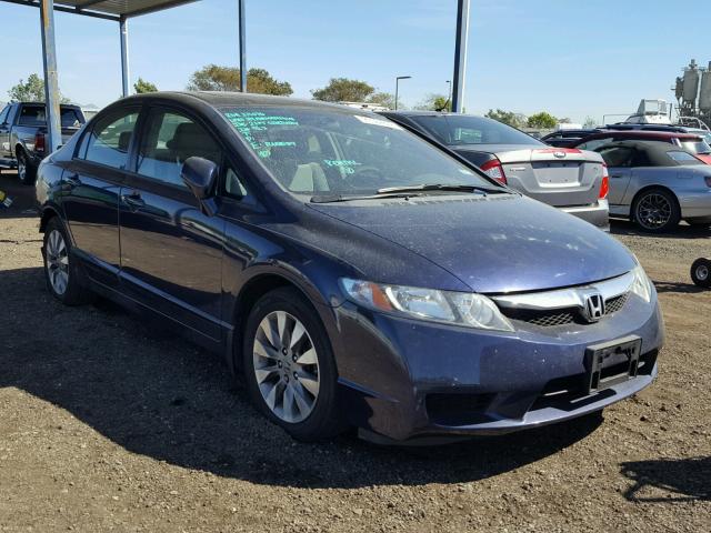 19XFA1F87AE070971 - 2010 HONDA CIVIC EX ლურჯი ფოტო 1