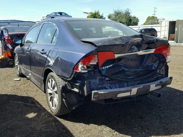 19XFA1F87AE070971 - 2010 HONDA CIVIC EX ლურჯი ფოტო 3