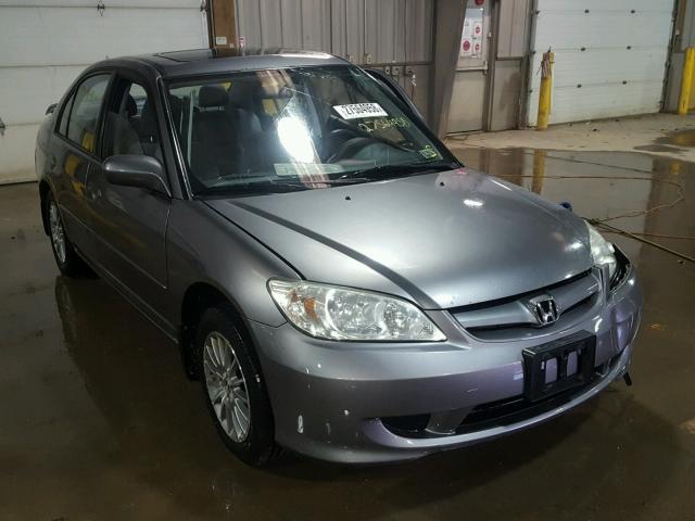 2HGES26765H594842 - 2005 HONDA CIVIC EX SILVER photo 1