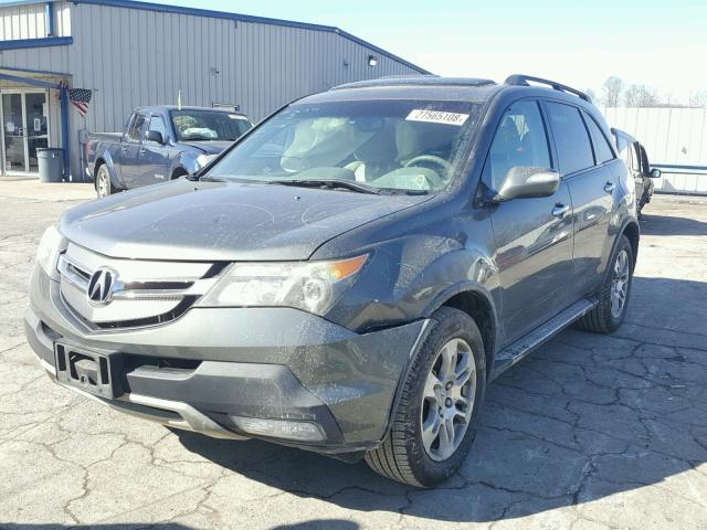 2HNYD284X7H501147 - 2007 ACURA MDX TECHNO GRAY photo 2