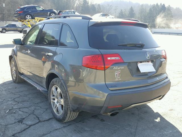 2HNYD284X7H501147 - 2007 ACURA MDX TECHNO GRAY photo 3