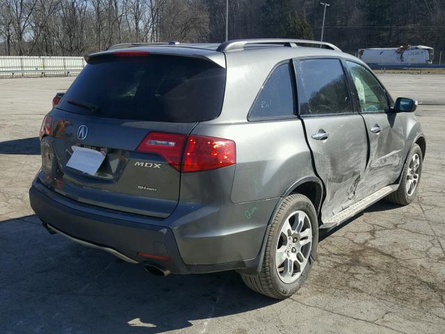 2HNYD284X7H501147 - 2007 ACURA MDX TECHNO GRAY photo 4