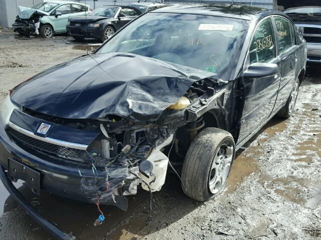 1G8AJ52F94Z142536 - 2004 SATURN ION LEVEL BLACK photo 2