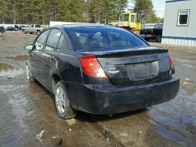 1G8AJ52F94Z142536 - 2004 SATURN ION LEVEL BLACK photo 3