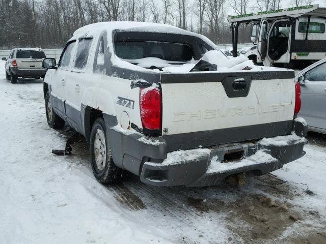 3GNEK13TX2G184977 - 2002 CHEVROLET AVALANCHE WHITE photo 3