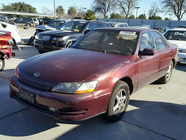 JT8BF12GXT0152507 - 1996 LEXUS ES 300 RED photo 2