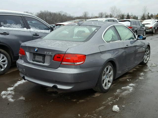 WBAWB73599P045363 - 2009 BMW 335 I GRAY photo 4