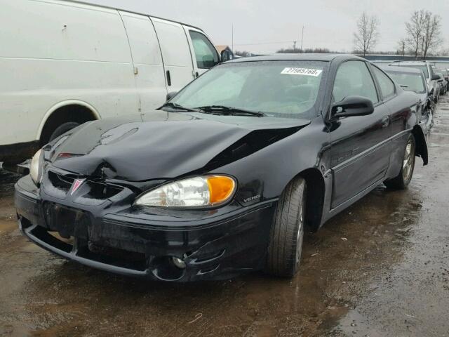 1G2NW12E7XM870807 - 1999 PONTIAC GRAND AM G BLACK photo 2