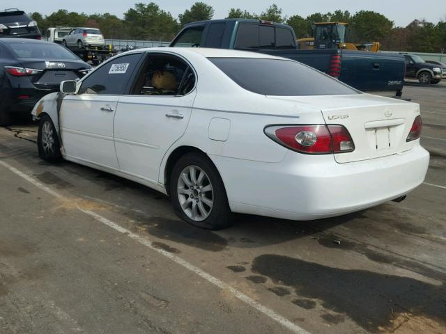 JTHBA30G745009399 - 2004 LEXUS ES 330 WHITE photo 3