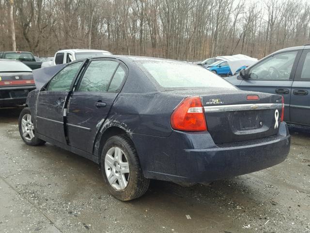 1G1ZT51F36F270126 - 2006 CHEVROLET MALIBU LT BLUE photo 3