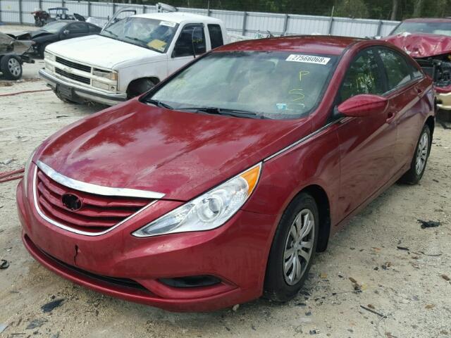 5NPEB4AC5CH362378 - 2012 HYUNDAI SONATA GLS BURGUNDY photo 2