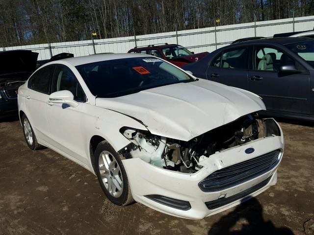 3FA6P0HR2ER347545 - 2014 FORD FUSION SE WHITE photo 1