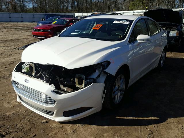 3FA6P0HR2ER347545 - 2014 FORD FUSION SE WHITE photo 2