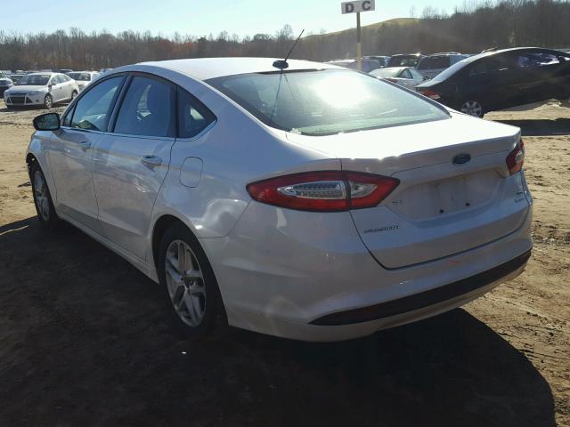 3FA6P0HR2ER347545 - 2014 FORD FUSION SE WHITE photo 3