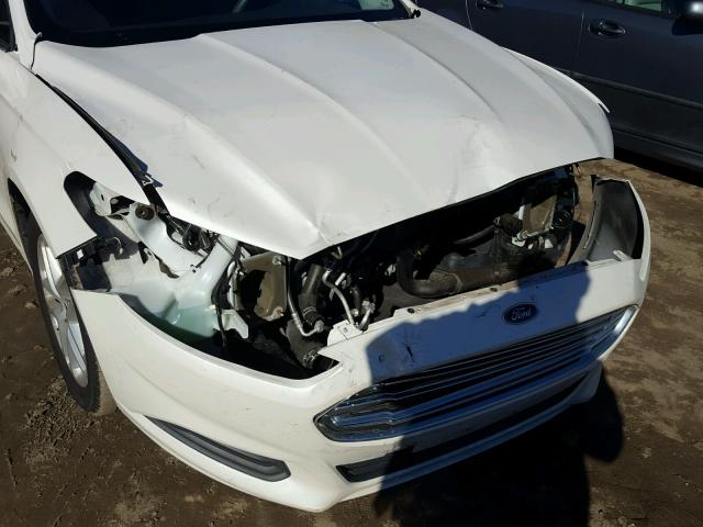 3FA6P0HR2ER347545 - 2014 FORD FUSION SE WHITE photo 9