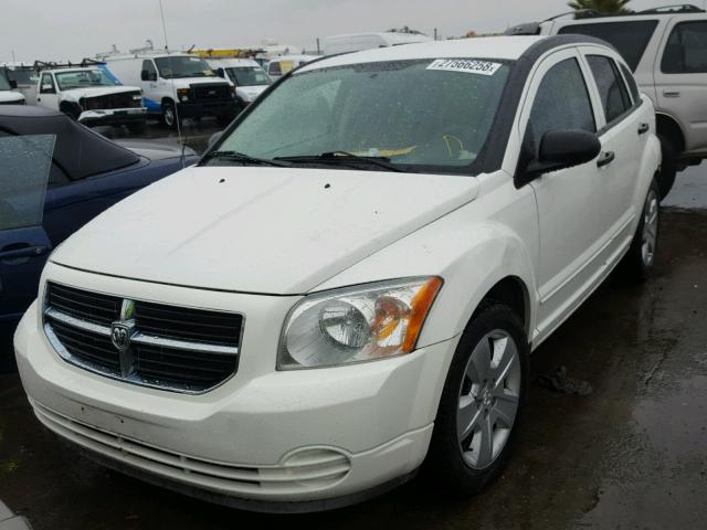 1B3HB48B77D559530 - 2007 DODGE CALIBER SX WHITE photo 2