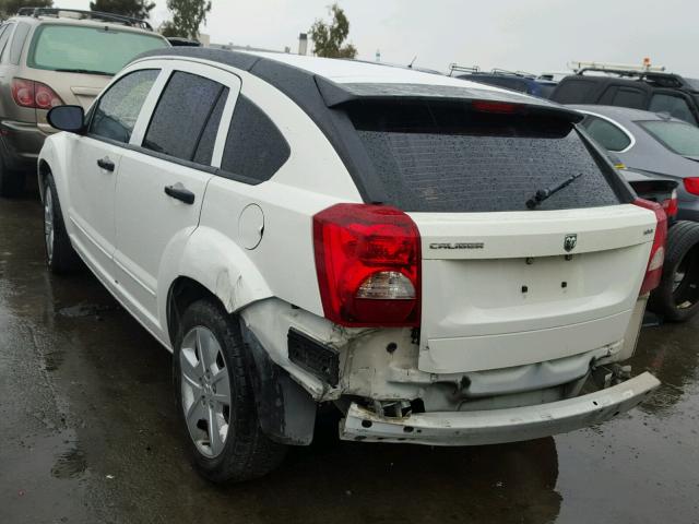 1B3HB48B77D559530 - 2007 DODGE CALIBER SX WHITE photo 3