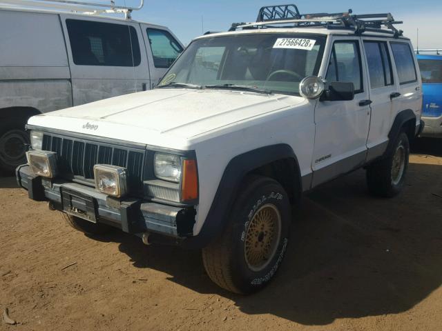 1J4FJ88S5NL200173 - 1992 JEEP CHEROKEE S WHITE photo 2