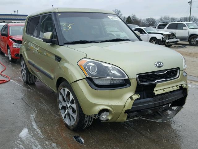 KNDJT2A6XD7535523 - 2013 KIA SOUL + GREEN photo 1