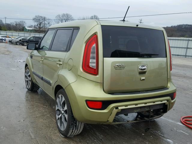 KNDJT2A6XD7535523 - 2013 KIA SOUL + GREEN photo 3