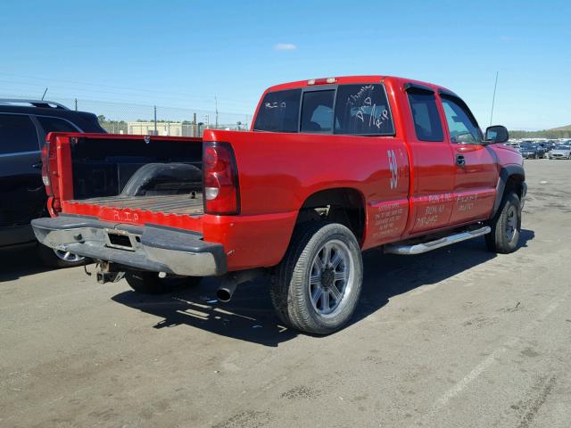 1GCHK29U57E190549 - 2007 CHEVROLET SILVERADO RED photo 4