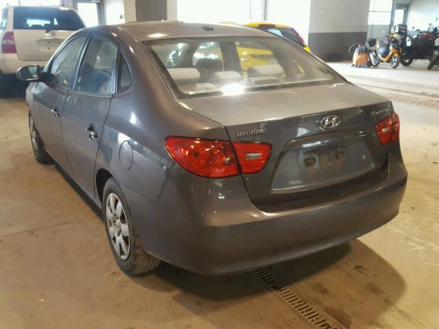 KMHDU46D99U628017 - 2009 HYUNDAI ELANTRA GL GRAY photo 3