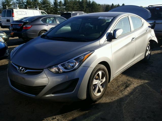 KMHDH4AE9EU086741 - 2014 HYUNDAI ELANTRA SE GRAY photo 2