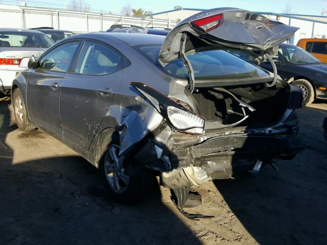 KMHDH4AE9EU086741 - 2014 HYUNDAI ELANTRA SE GRAY photo 3