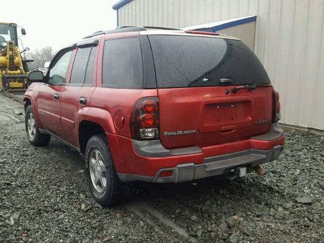 1GNDS13S332365061 - 2003 CHEVROLET TRAILBLAZE RED photo 3