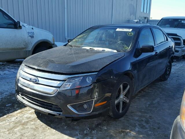 3FAHP0JA9BR306788 - 2011 FORD FUSION SEL BLACK photo 2