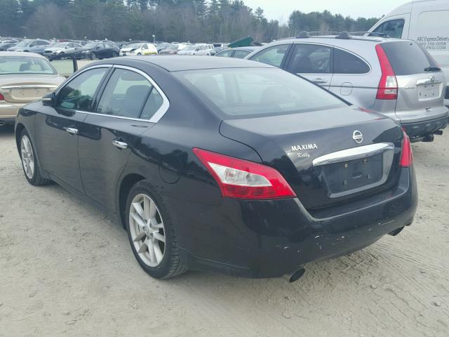 1N4AA51E19C861567 - 2009 NISSAN MAXIMA S BLACK photo 3