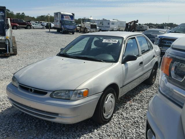 1NXBR12E2YZ333748 - 2000 TOYOTA COROLLA VE SILVER photo 2