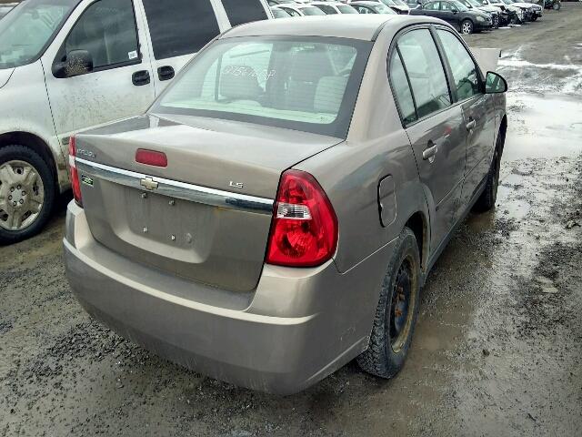 1G1ZS58F67F236725 - 2007 CHEVROLET MALIBU LS ყავისფერი ფოტო 4