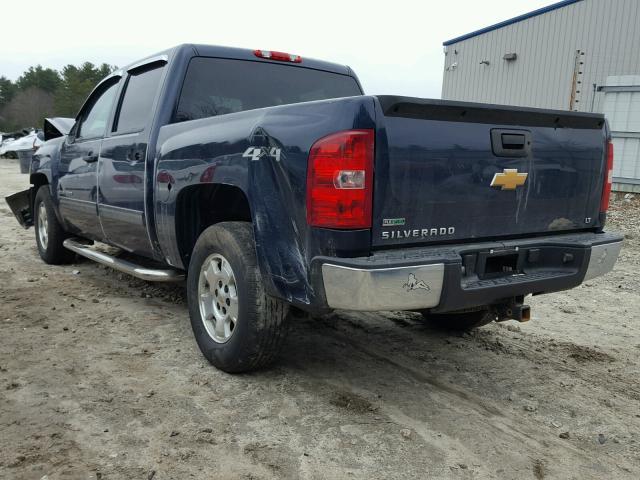 1GCPKSE77CF147833 - 2012 CHEVROLET SILVERADO BLUE photo 3