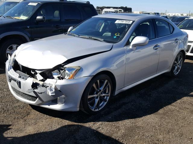 JTHBK262582076268 - 2008 LEXUS IS 250 SILVER photo 2