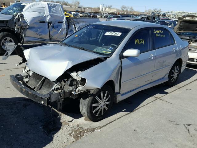 1NXBR32E36Z647370 - 2006 TOYOTA COROLLA CE SILVER photo 2