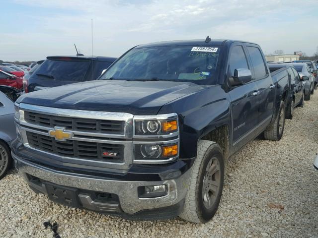 3GCPCSEC1EG113852 - 2014 CHEVROLET SILVERADO BLACK photo 2