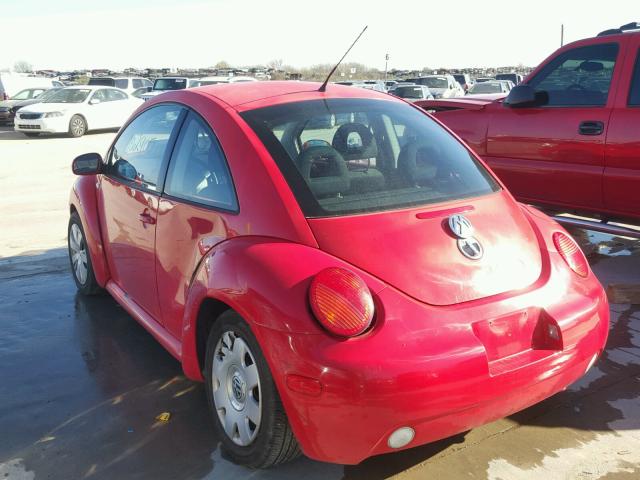 3VWCB21C61M463929 - 2001 VOLKSWAGEN NEW BEETLE RED photo 3