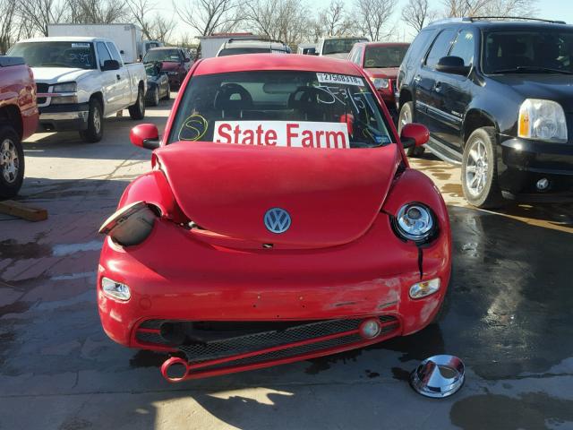 3VWCB21C61M463929 - 2001 VOLKSWAGEN NEW BEETLE RED photo 9