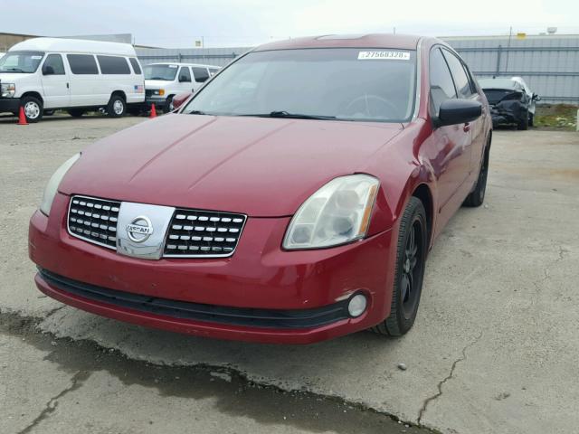 1N4BA41E84C919472 - 2004 NISSAN MAXIMA SE BURGUNDY photo 2