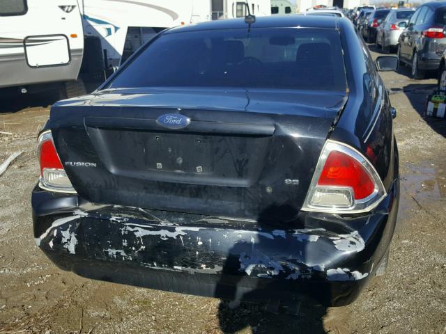 3FAHP07Z98R190823 - 2008 FORD FUSION SE BLACK photo 9