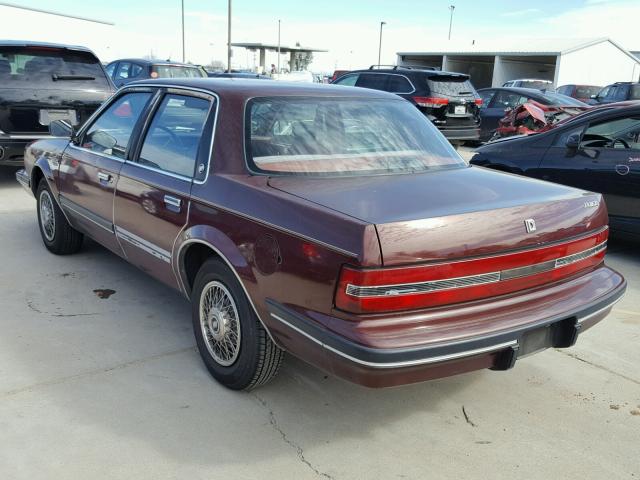 3G4AH54N1LS600891 - 1990 BUICK CENTURY CU BURGUNDY photo 3