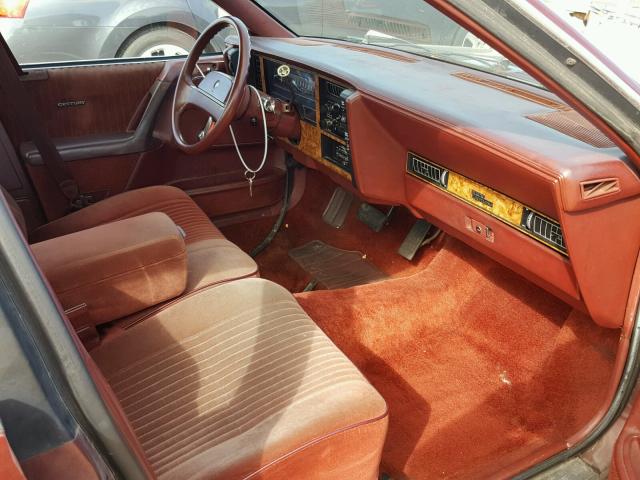 3G4AH54N1LS600891 - 1990 BUICK CENTURY CU BURGUNDY photo 5