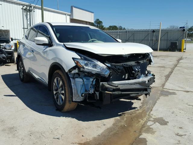 5N1AZ2MH2FN227848 - 2015 NISSAN MURANO S WHITE photo 1