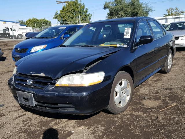 1HGCG16502A057573 - 2002 HONDA ACCORD EX BLACK photo 2