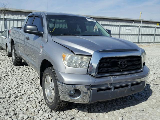 5TFBV54137X022568 - 2007 TOYOTA TUNDRA DOU GRAY photo 1