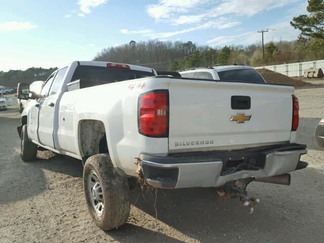 1GC4KYC86FF627478 - 2015 CHEVROLET SILVERADO WHITE photo 3