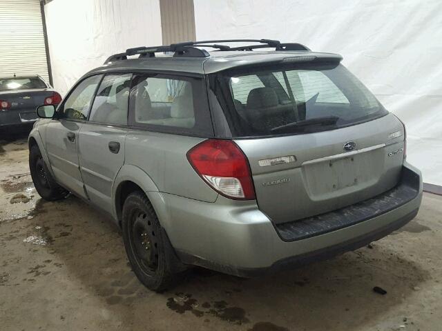 4S4BP61C897312678 - 2009 SUBARU OUTBACK 2. SILVER photo 3