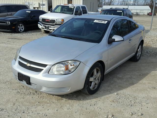 1G1AT18H097264781 - 2009 CHEVROLET COBALT LT SILVER photo 2