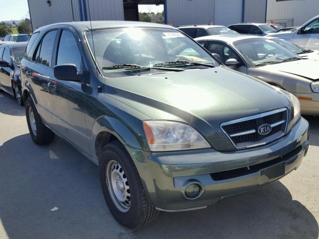 KNDJD733835066326 - 2003 KIA SORENTO EX GREEN photo 1